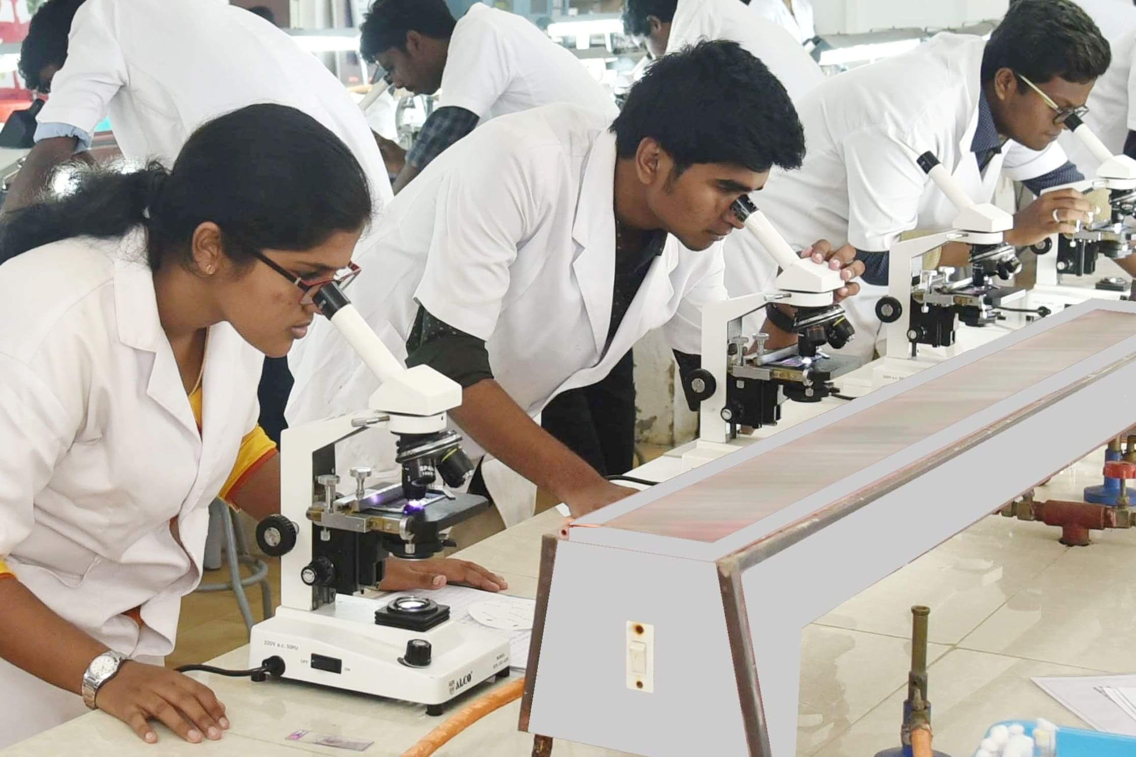 Student activities and campus view at School of Allied Health Sciences, Vinayaka Mission's Medical College, Karaikal